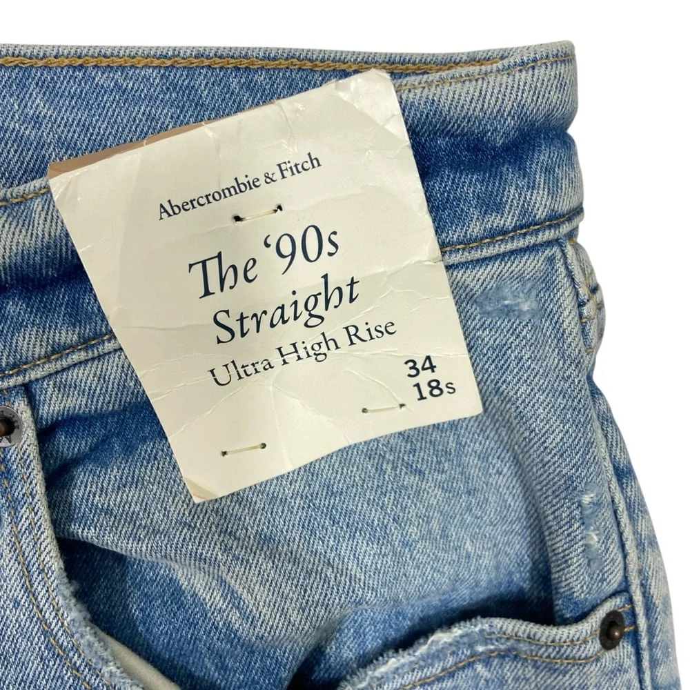 Abercrombie & Fitch The 90’s Straight Ultra High Rise Jean - Picture 4 of 13